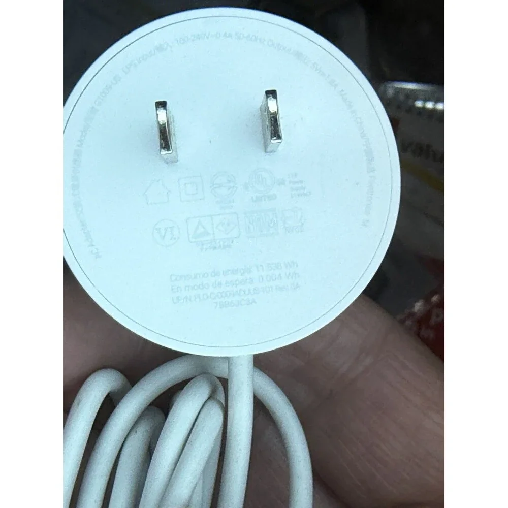 Genuine Google Home Mini AC Adapter Micro-USB Power Supply 100-240v-04A-50-60hz